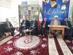دیدار نوروزی مدیریت شبکه بهداشت و درمان به همراه کادر بهداشت و درمان با امام جمعه شهرستان کلیبر