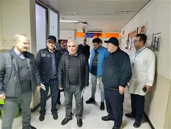 بازدید ریاست دانشگاه علوم پزشکی تبریز ار بیمارستان امام خمینی (ره) شهرستان کلیبر